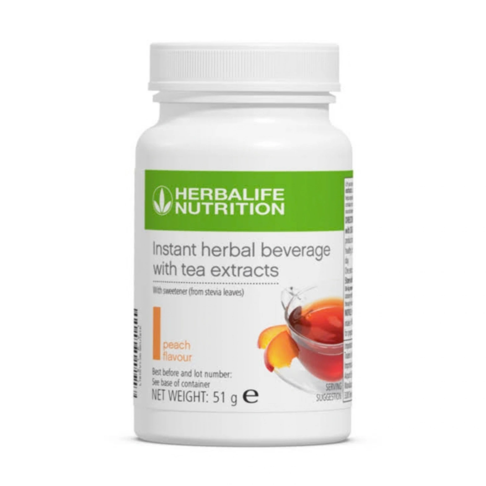 Herbalife Instant Herbal Beverage with Tea Extracts, Peach flavour 51 g