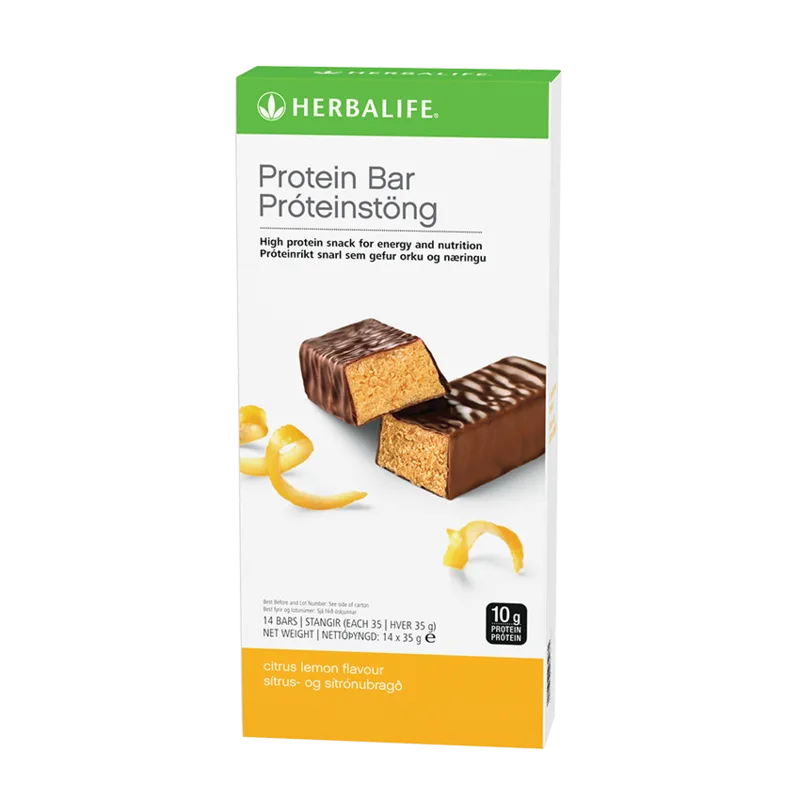 Herbalife Protein Bar Citrus Lemon 14 bars per box