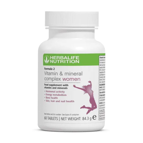 Herbalife Formula 2 Vitamin & Mineral Complex Women 60 Tablets 84.3 g