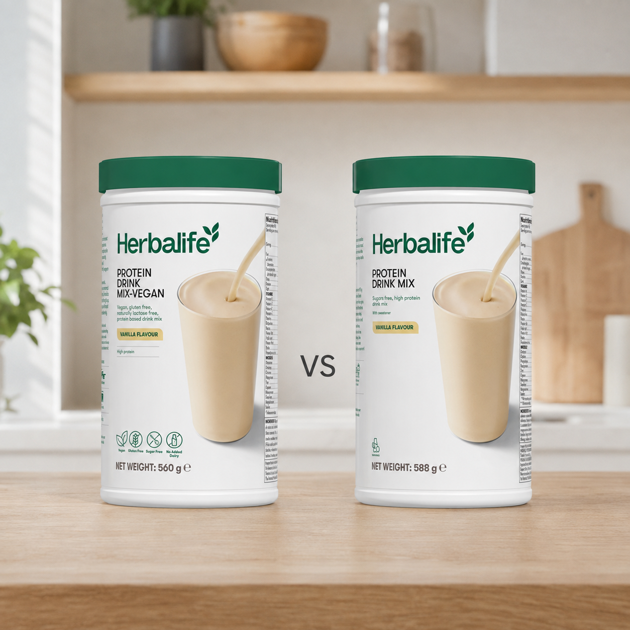 Herbalife Vegan Protein Drink Mix Vanilla 560g