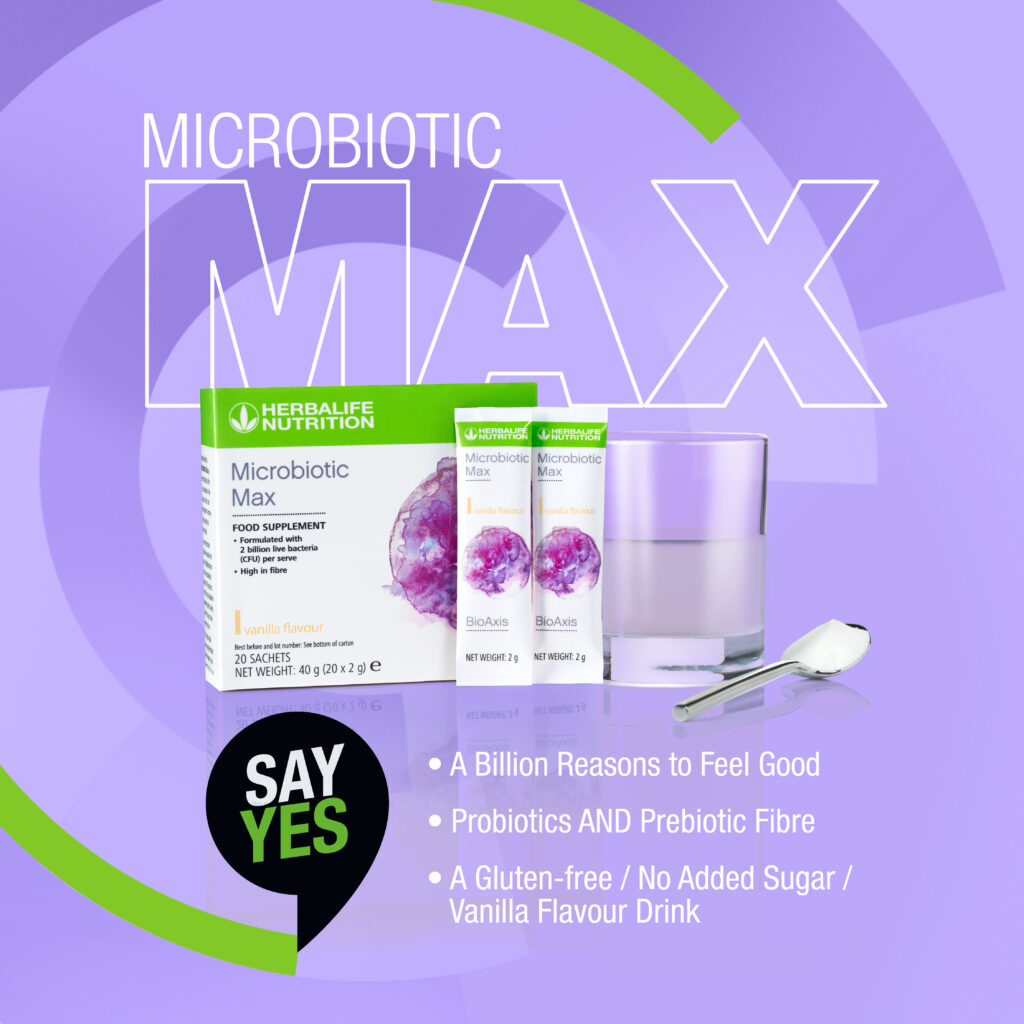 Herbalife Microbiotic Max 2 Billion Live Bacteria and Fibre Supplement UK